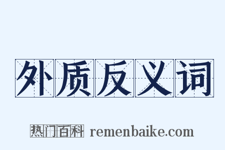 外质反义词是什么意思的图片